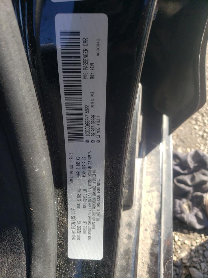 Photo 10 from auction – 2015 CHRYSLER 200 LIMITE with VIN 1C3CCCAB6FN715922
