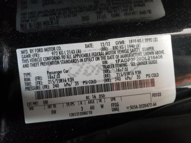 Фото 10 с аукциона – 2013 FORD FOCUS SE с VIN 1FADP3F28DL216406