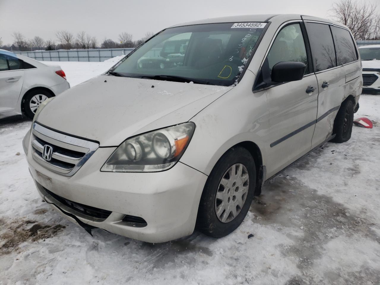 Photo 2 from auction – 2006 HONDA ODYSSEY LX with VIN 5FNRL38206B508338