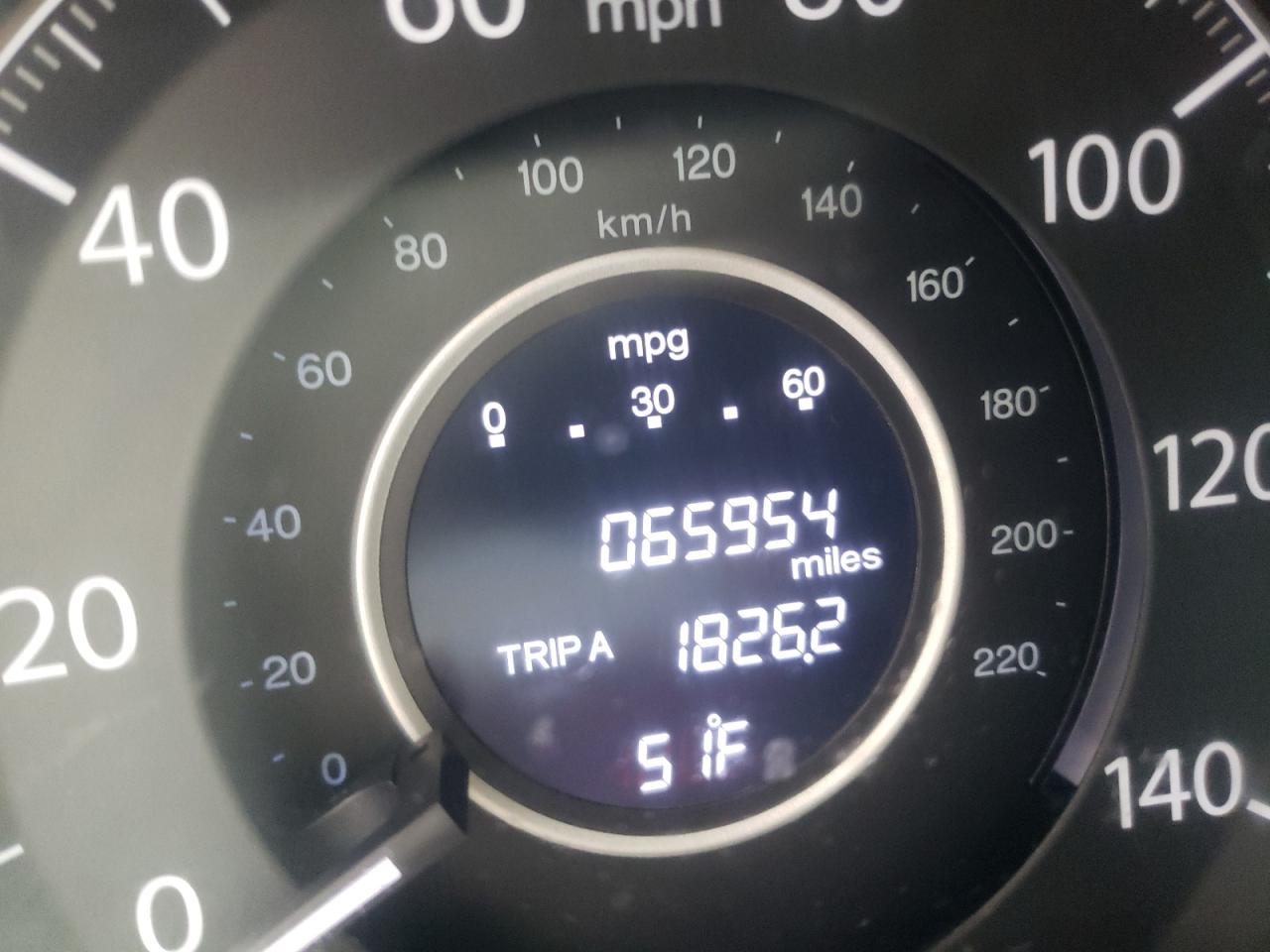 Photo 8 from auction – 2014 HONDA CR-V LX with VIN 5J6RM3H32EL010508