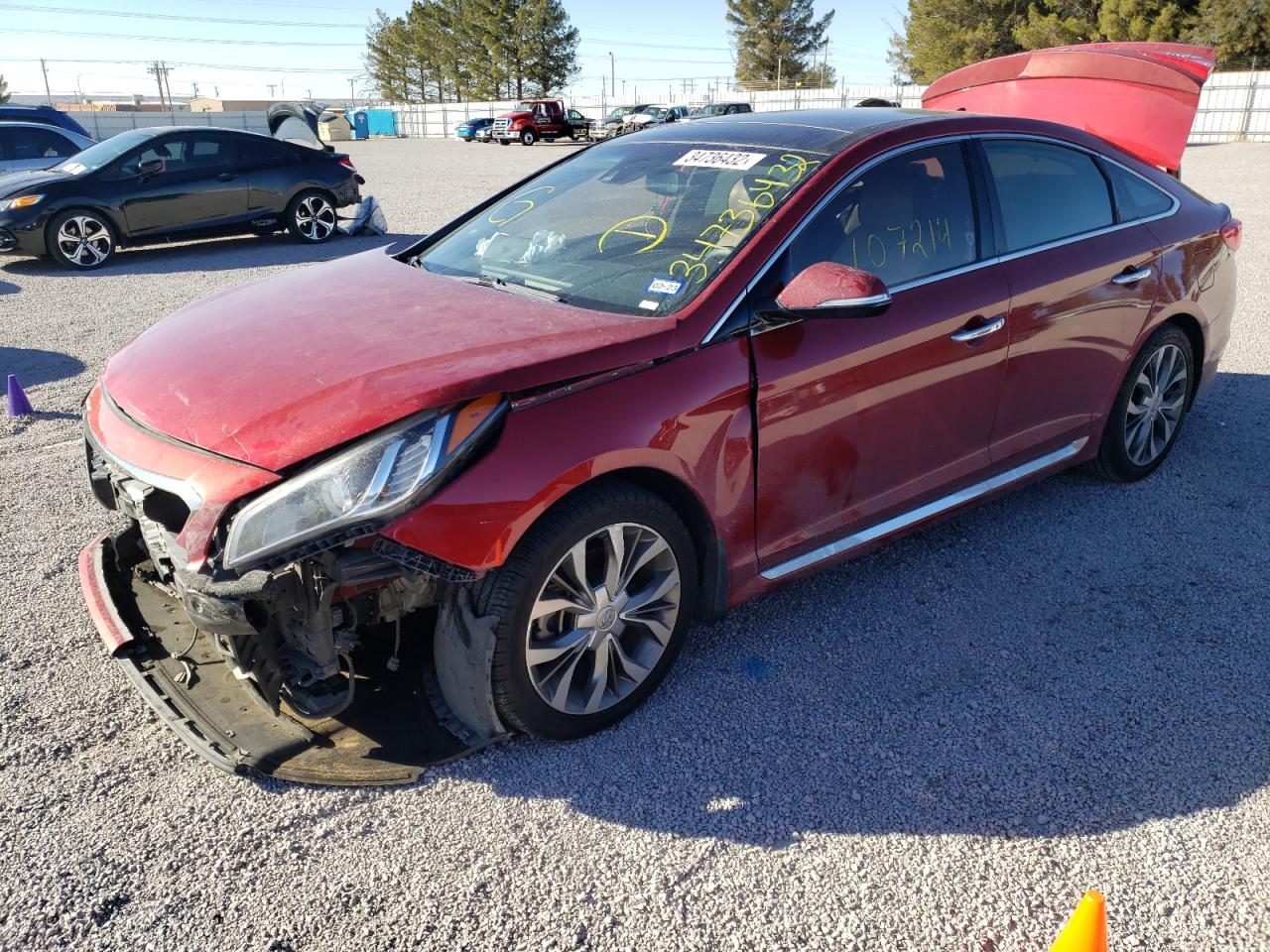 Photo 2 from auction – 2015 HYUNDAI SONATA SPO with VIN 5NPE34AB9FH140340