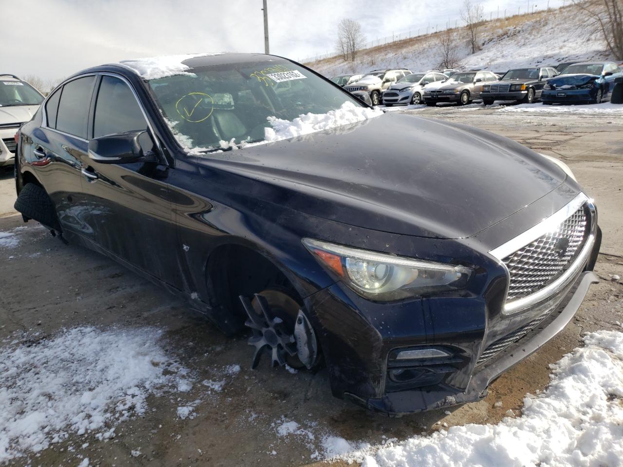INFINITI Q50 BASE 2015 with VIN JN1BV7AR6FM399100 - Photo from auction