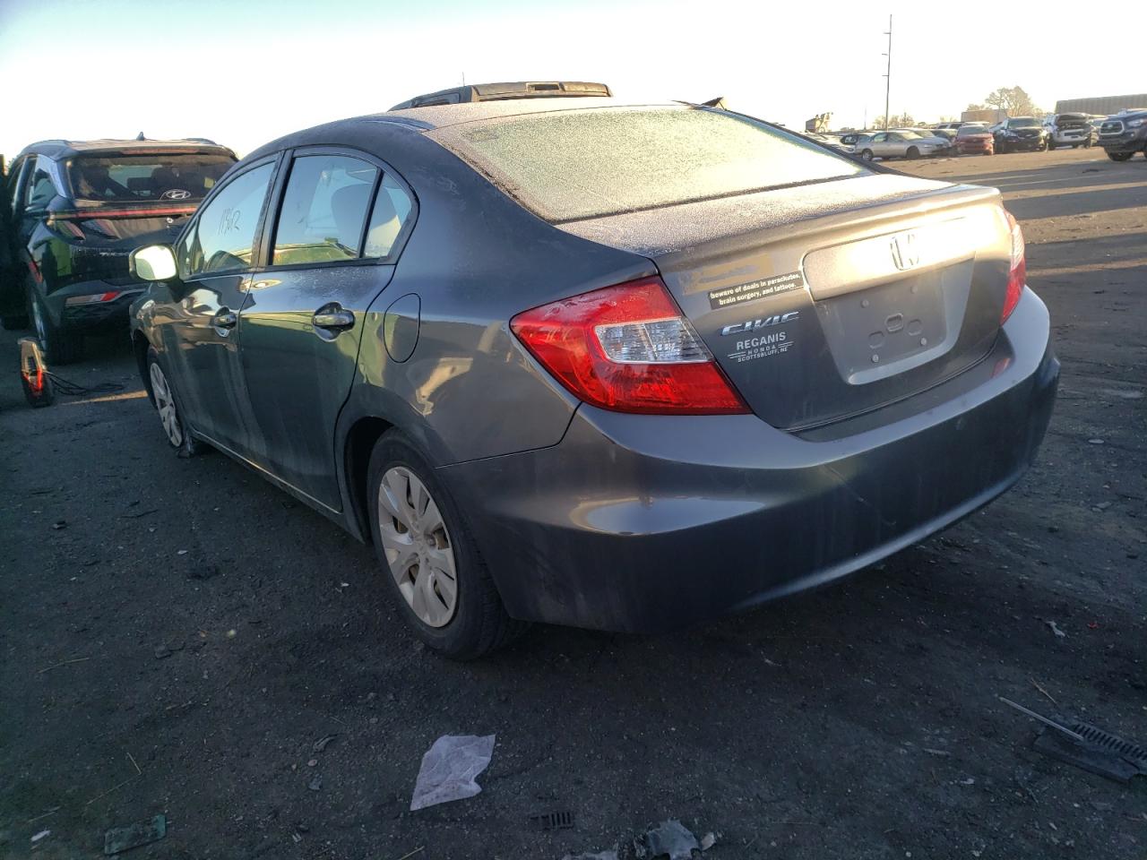 Photo 3 from auction – 2012 HONDA CIVIC LX with VIN 2HGFB2F58CH599685