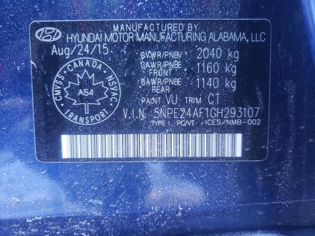 Photo 10 from auction – 2016 HYUNDAI SONATA SE with VIN 5NPE24AF1GH293107