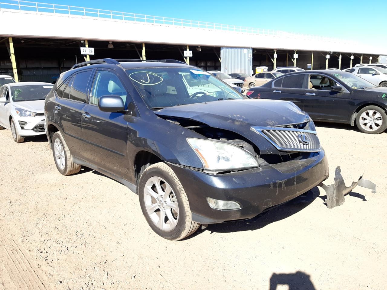 LEXUS RX 350 2008 with VIN 2T2HK31U68C053329 - Photo from auction