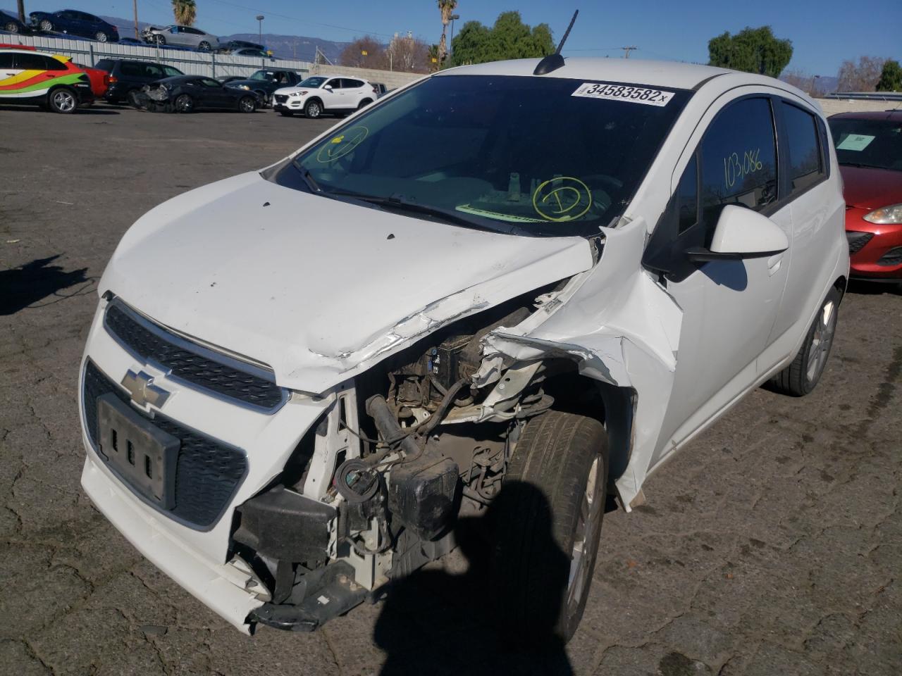 Photo 2 from auction – 2015 CHEVROLET SPARK 1LT with VIN KL8CD6S97FC739558