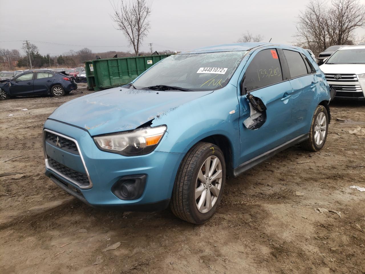 Photo 2 from auction – 2013 MITSUBISHI OUTLANDER with VIN 4A4AP3AU9DE007338