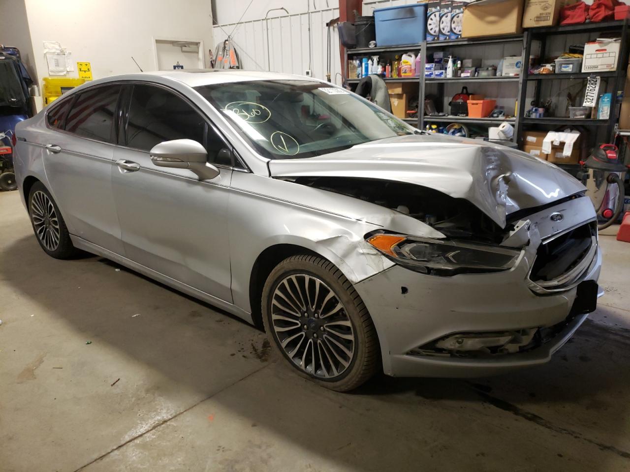 FORD FUSION SE 2017 with VIN 3FA6P0T94HR127643 - Photo from auction