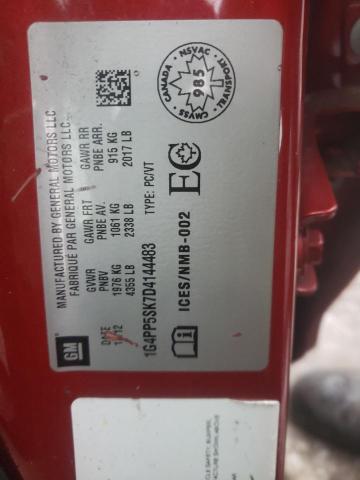 Photo 10 from auction – 2013 BUICK VERANO with VIN 1G4PP5SK7D4144483