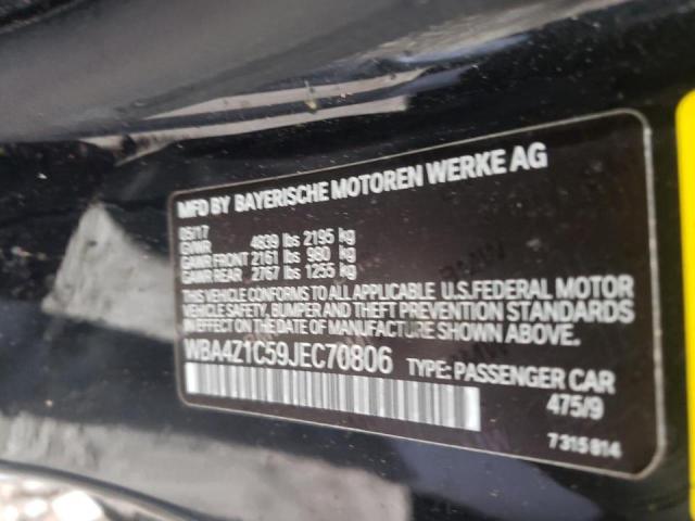 Photo 10 from auction – 2018 BMW 430I with VIN WBA4Z1C59JEC70806