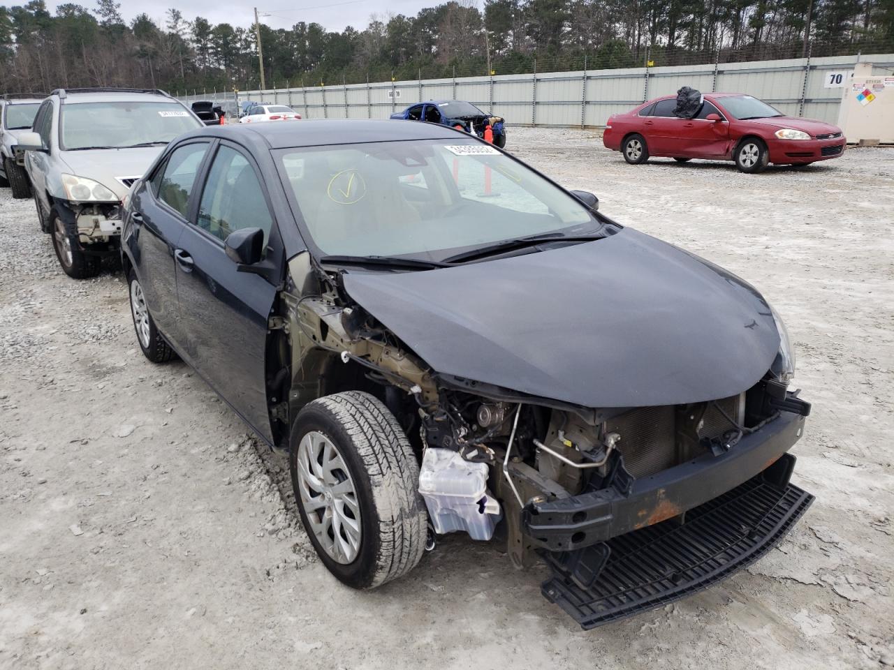 TOYOTA COROLLA L 2017 with VIN 5YFBURHE0HP672448 - Photo from auction