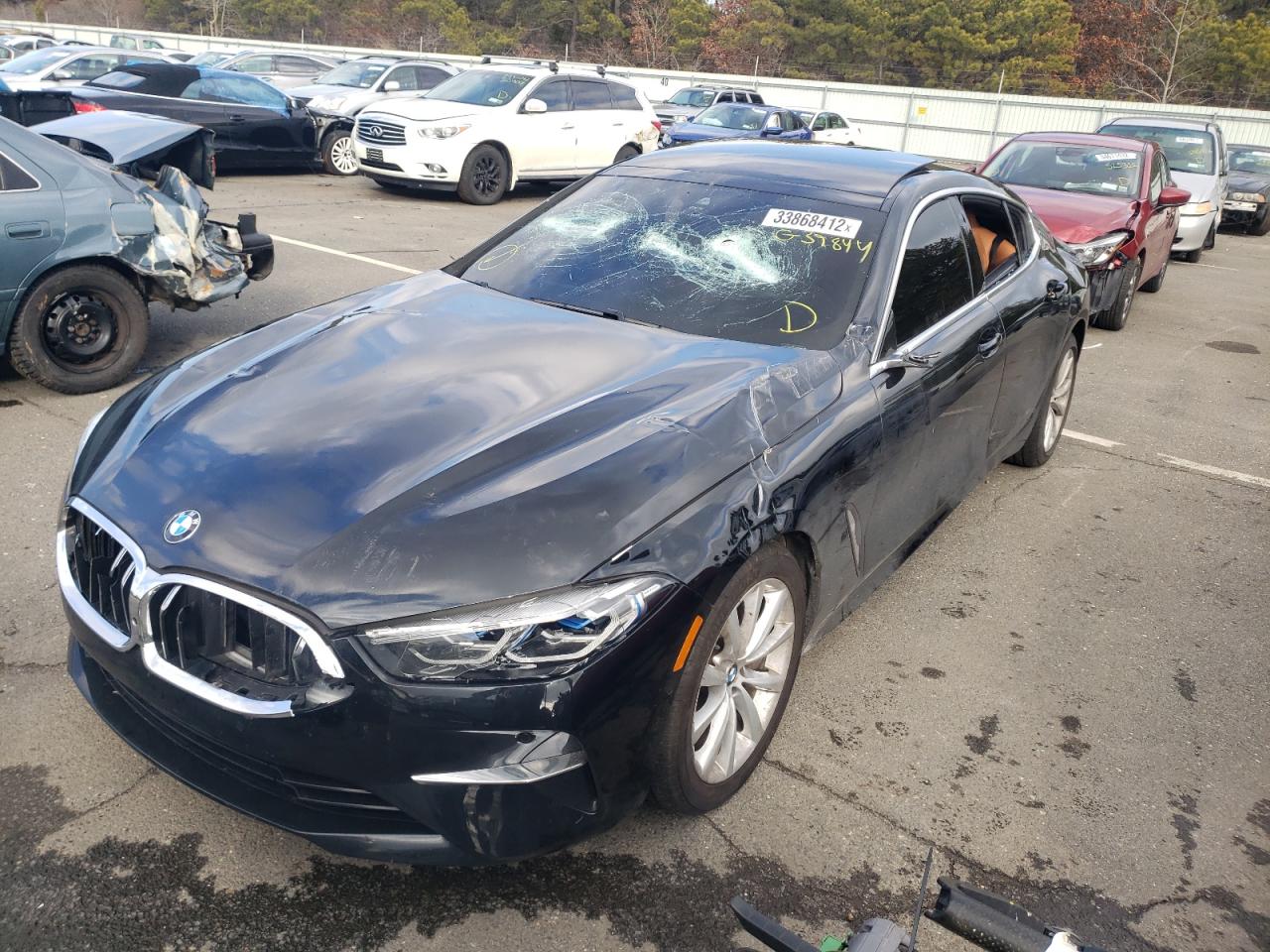 Photo 2 from auction – 2021 BMW 840XI with VIN WBAGV4C02MCG39844