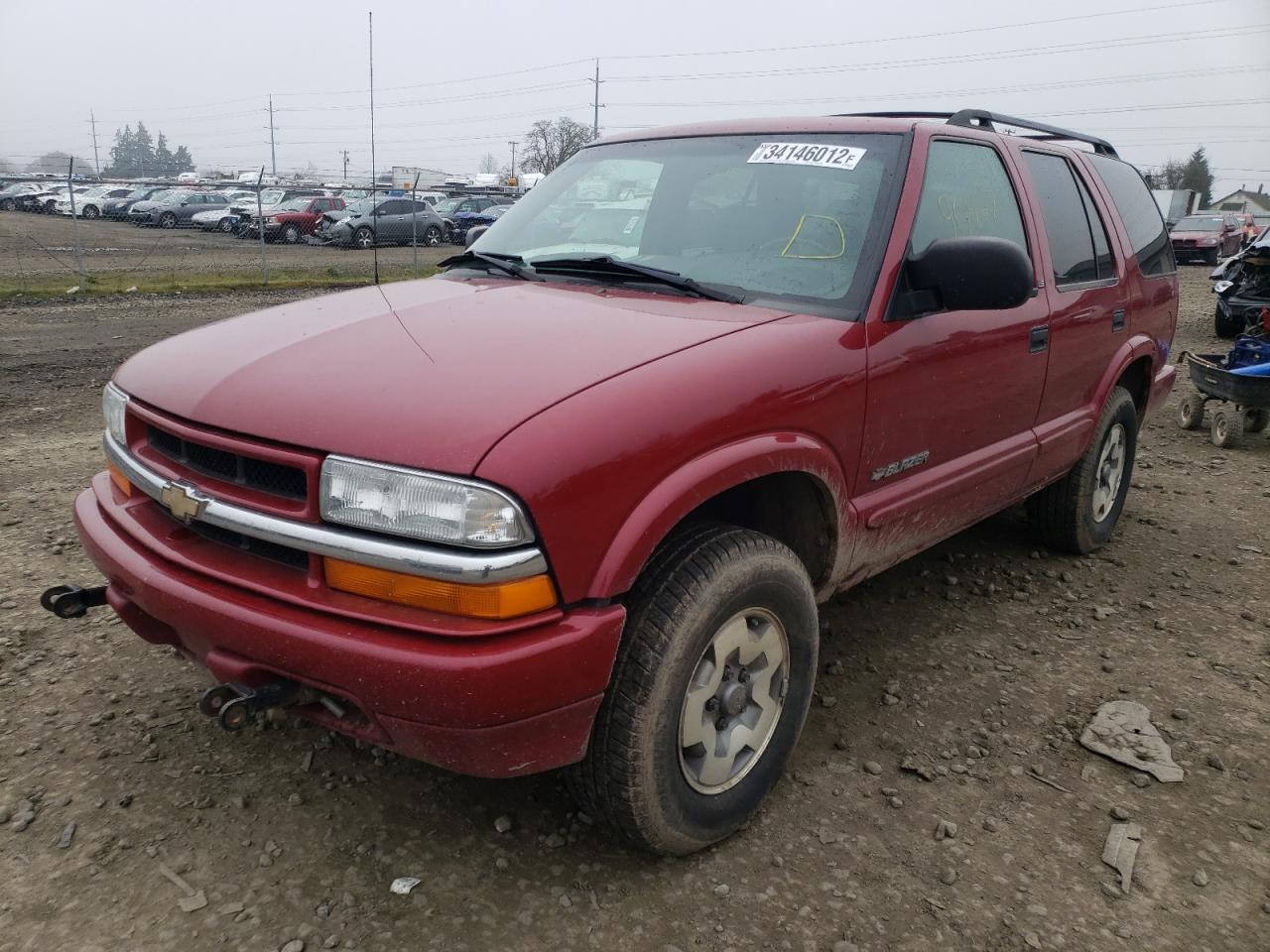 Photo 2 from auction – 2002 CHEVROLET BLAZER with VIN 1GNDT13W12K173152