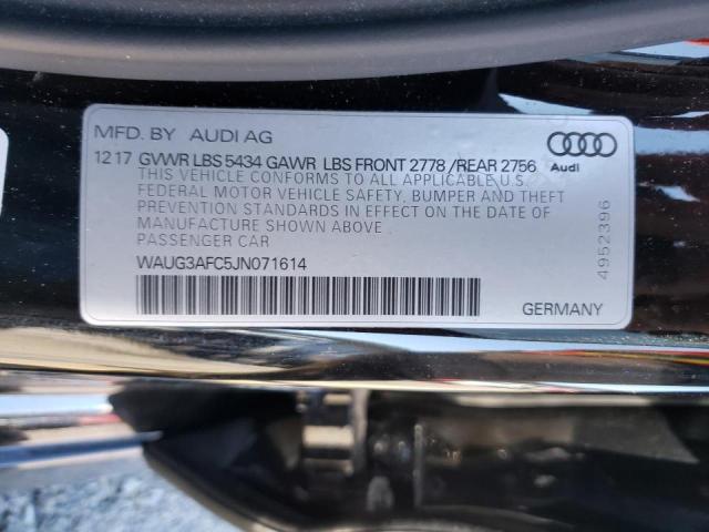 Photo 10 from auction – 2018 AUDI A6 PREMIUM with VIN WAUG3AFC5JN071614