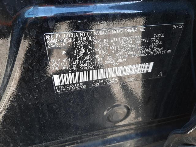 Photo 10 from auction – 2013 TOYOTA RAV4 LE with VIN 2T3BFREV6DW030489