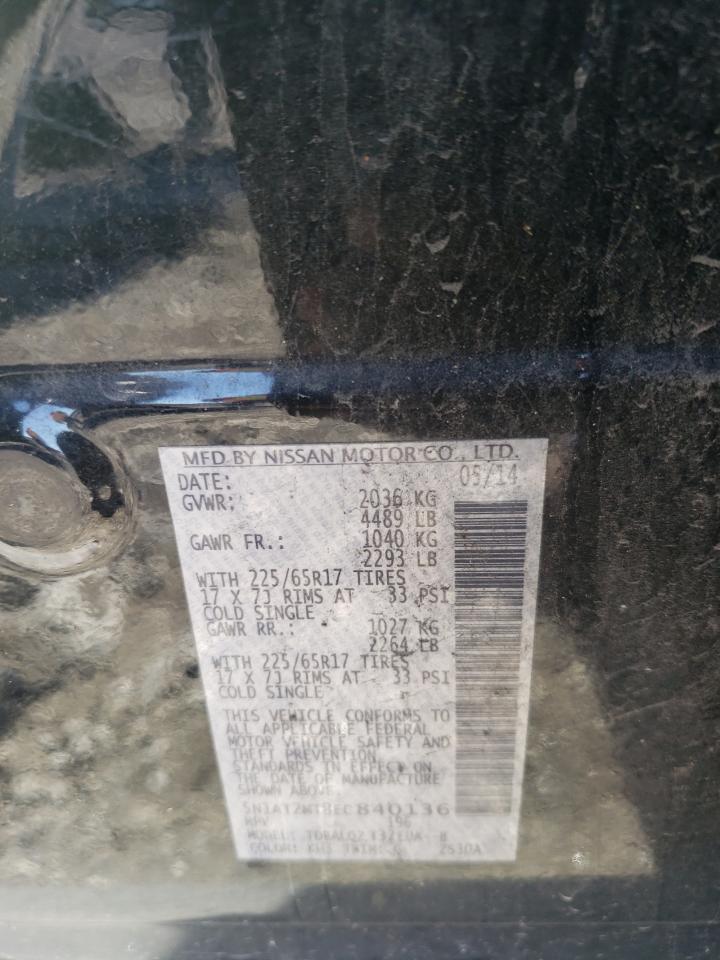 Photo 10 from auction – 2014 NISSAN ROGUE with VIN 5N1AT2MT8EC840136