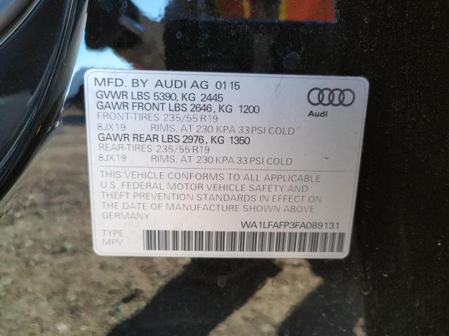 Photo 10 from auction – 2015 AUDI Q5 PREMIUM with VIN WA1LFAFP3FA089131