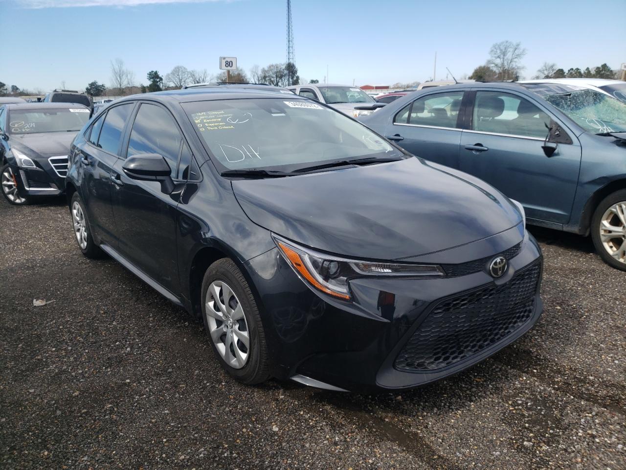 TOYOTA COROLLA LE 2021 with VIN JTDEPMAE4MJ160112 - Photo from auction