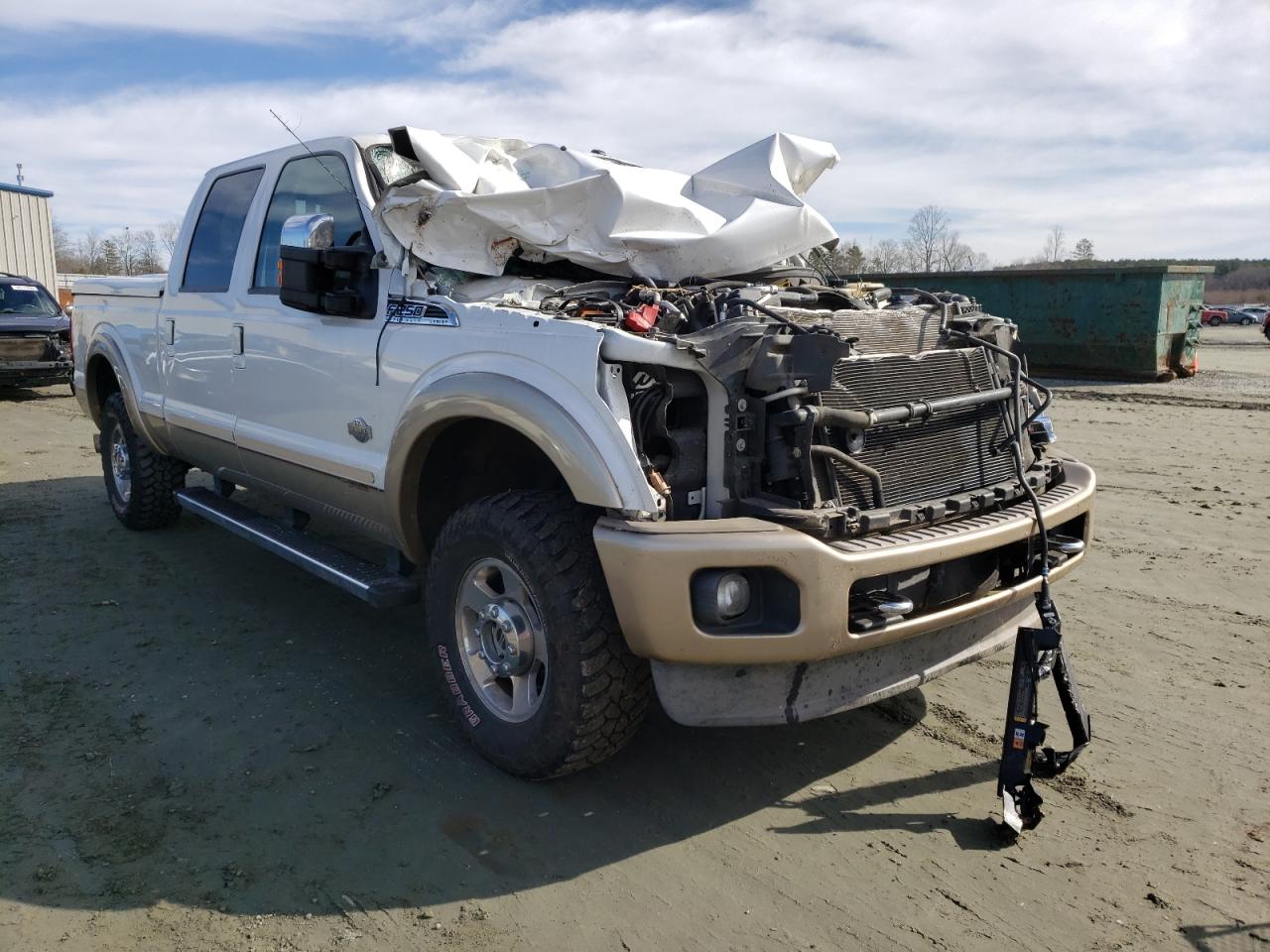 FORD F250 SUPER 2012 with VIN 1FT7W2BT3CED12160 - Photo from auction