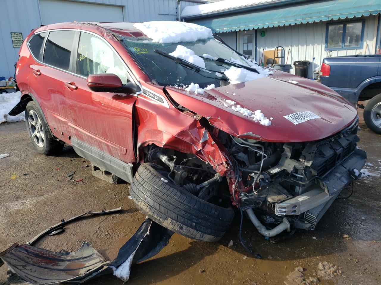 HONDA CR-V EXL 2017 with VIN 5J6RW2H85HL031440 - Photo from auction