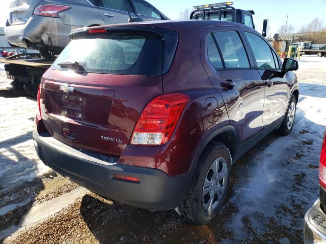 Photo 4 from auction – 2016 CHEVROLET TRAX LS with VIN 3GNCJKSB8GL225355
