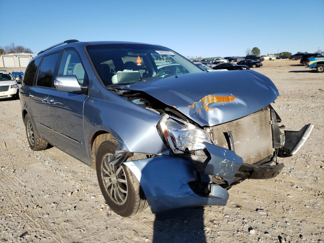 KIA SEDONA EX 2011 with VIN KNDMH4C72B6377343 - Photo from auction