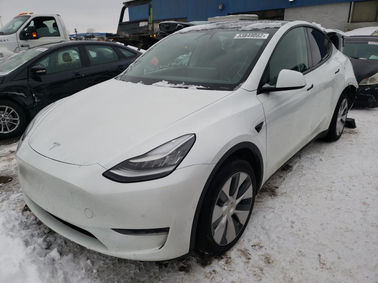 Photo 2 from auction – 2020 TESLA MODEL Y with VIN 5YJYGDEEXLF038268