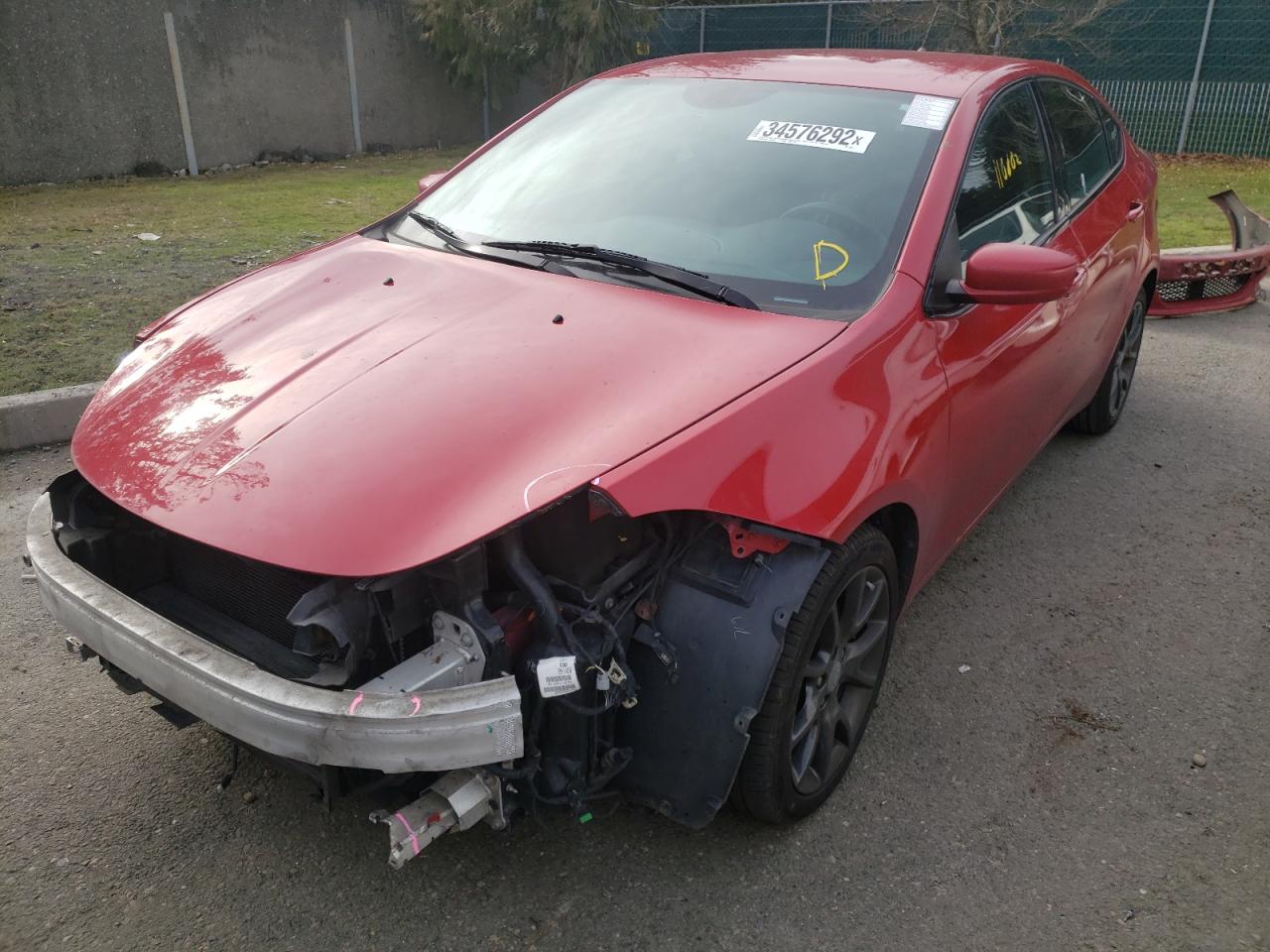 Photo 2 from auction – 2013 DODGE DART SXT with VIN 1C3CDFBH2DD200257