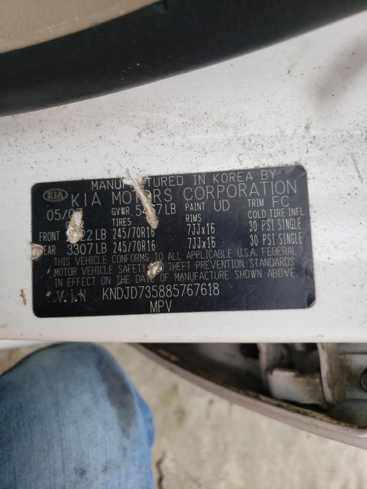 Photo 10 from auction – 2008 KIA SORENTO EX with VIN KNDJD735885767618
