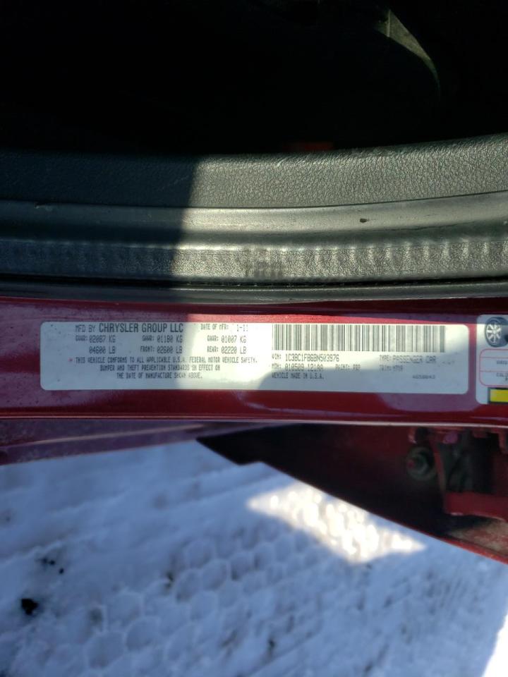 Photo 10 from auction – 2011 CHRYSLER 200 TOURIN with VIN 1C3BC1FB6BN503976