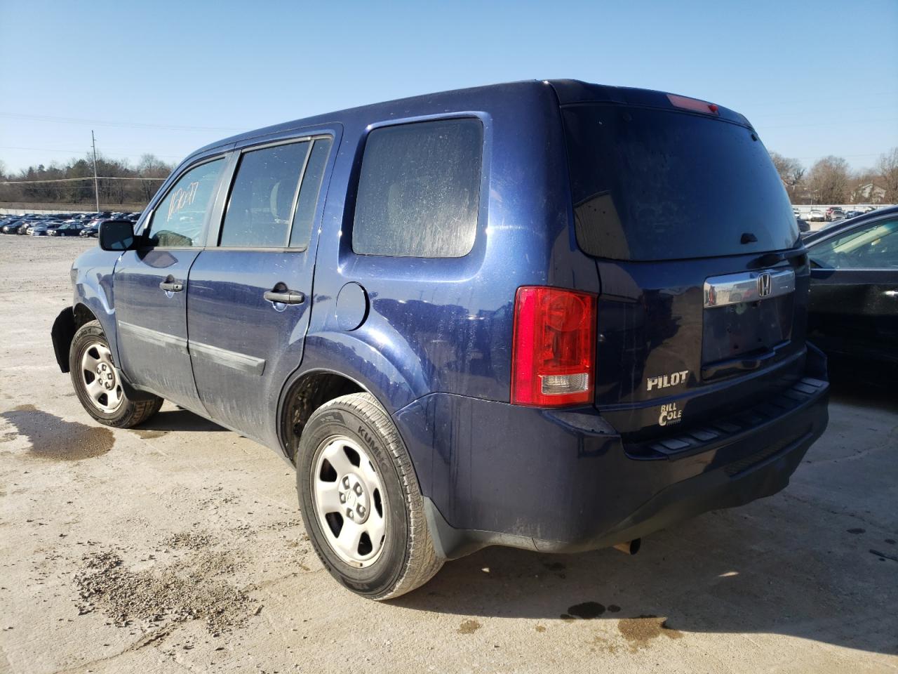 Photo 3 from auction – 2013 HONDA PILOT LX with VIN 5FNYF3H23DB019612
