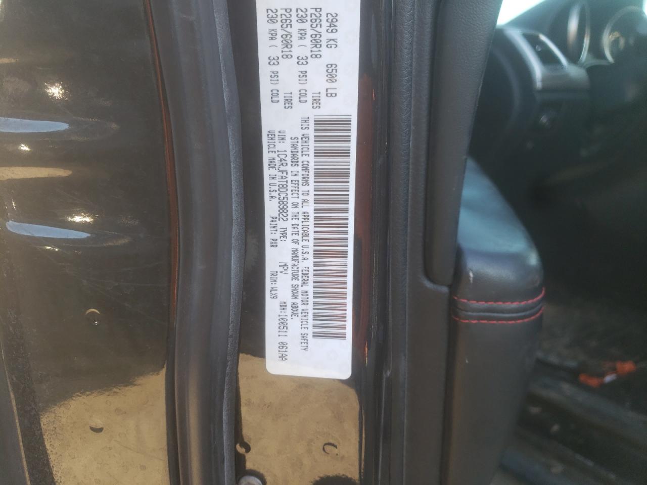 Photo 10 from auction – 2013 JEEP GRAND CHER with VIN 1C4RJFAT8DC589822