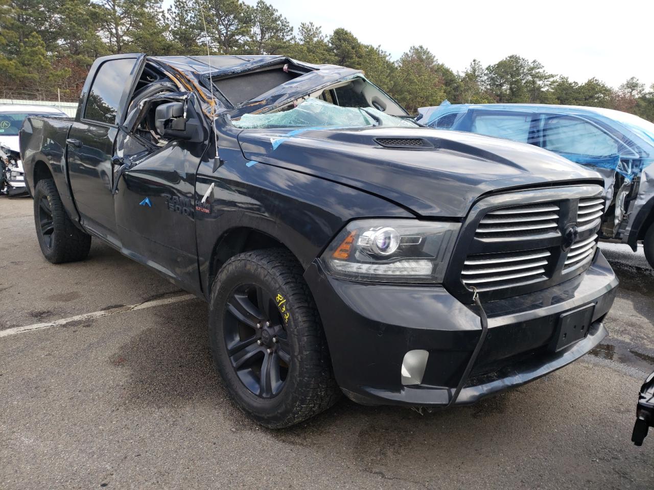 RAM 1500 SPORT 2016 with VIN 1C6RR7MT4GS287617 - Photo from auction
