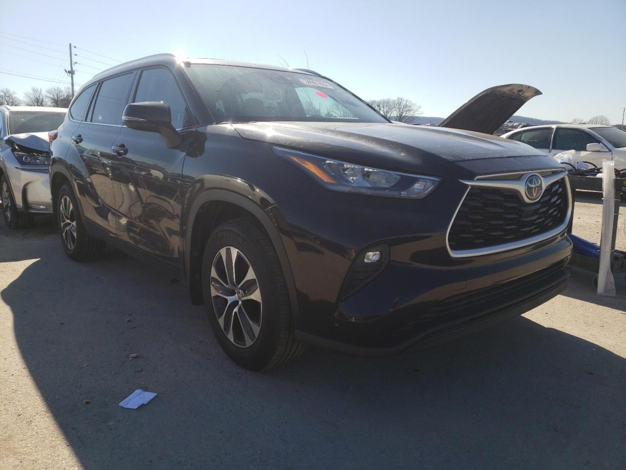TOYOTA HIGHLANDER 2020 with VIN 5TDGZRBH3LS029604 - Photo from auction