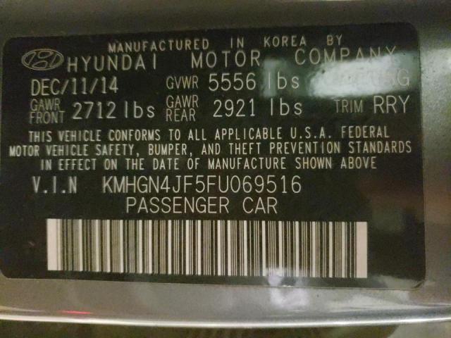 Photo 10 from auction – 2015 HYUNDAI GENESIS 5. with VIN KMHGN4JF5FU069516