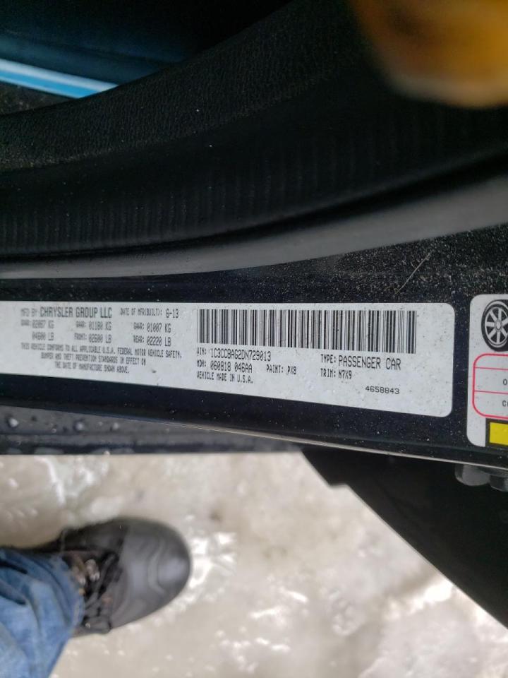 Photo 10 from auction – 2013 CHRYSLER 200 LX with VIN 1C3CCBAG2DN729013