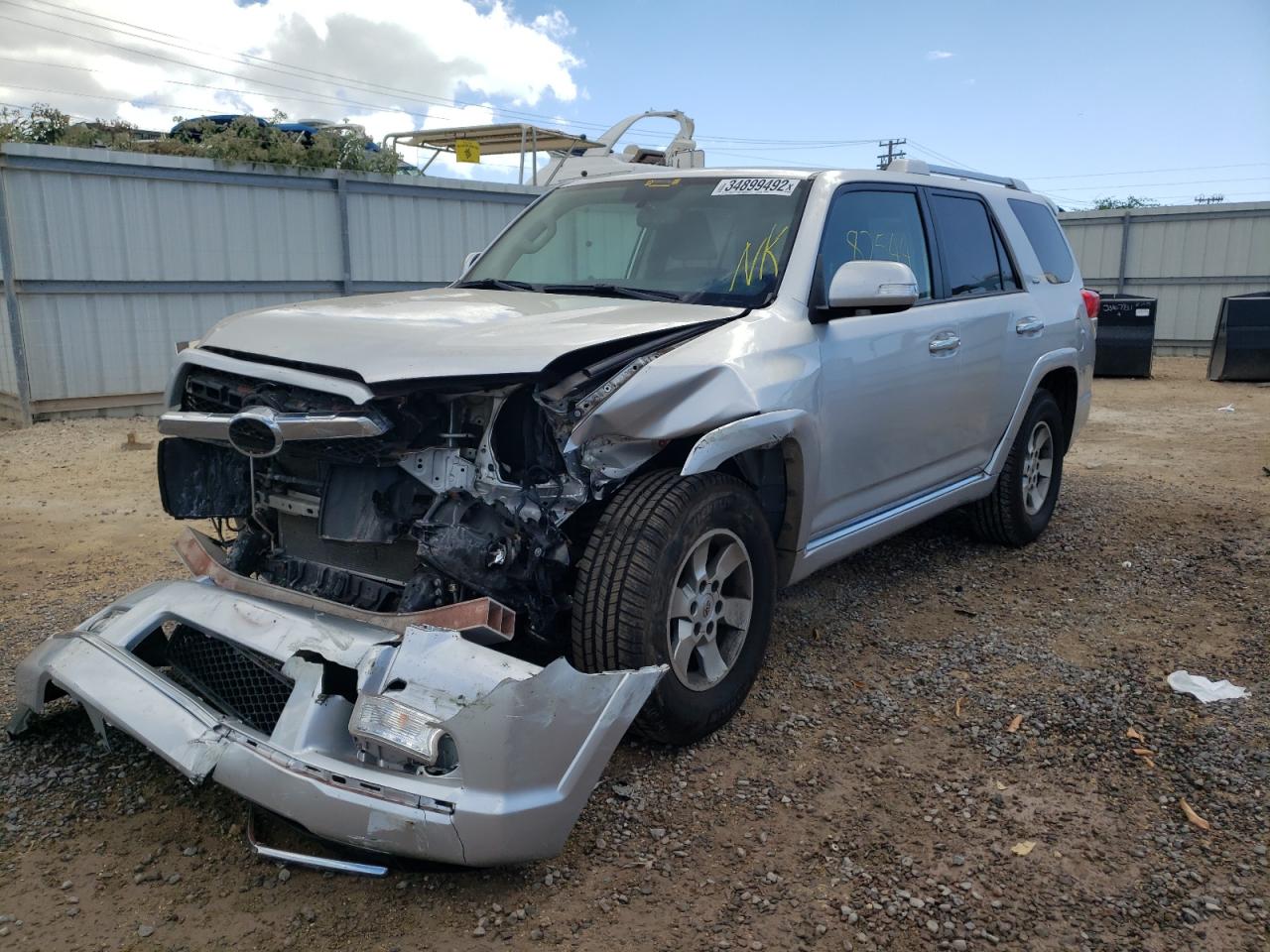 Photo 2 from auction – 2010 TOYOTA 4RUNNER SR with VIN JTEZU5JRXA5001825