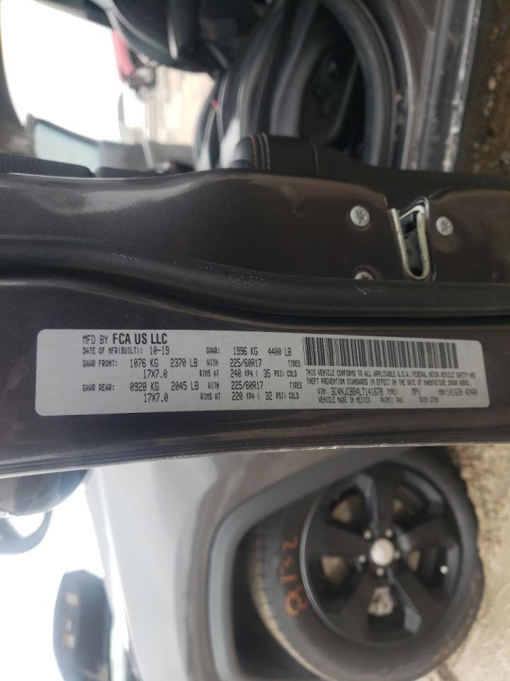 Photo 10 from auction – 2020 JEEP COMPASS LA with VIN 3C4NJCBB4LT141678