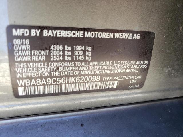 Photo 10 from auction – 2017 BMW 320 I with VIN WBA8A9C56HK620098