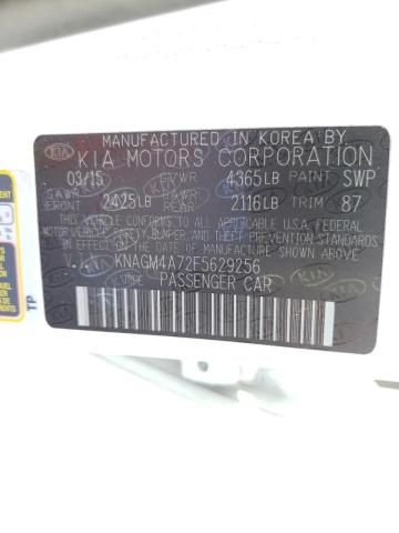 Photo 10 from auction – 2015 KIA OPTIMA LX with VIN KNAGM4A72F5629256