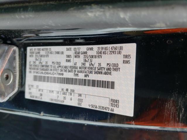 Photo 10 from auction – 2017 FORD ESCAPE TIT with VIN 1FMCU9JD6HUD17899