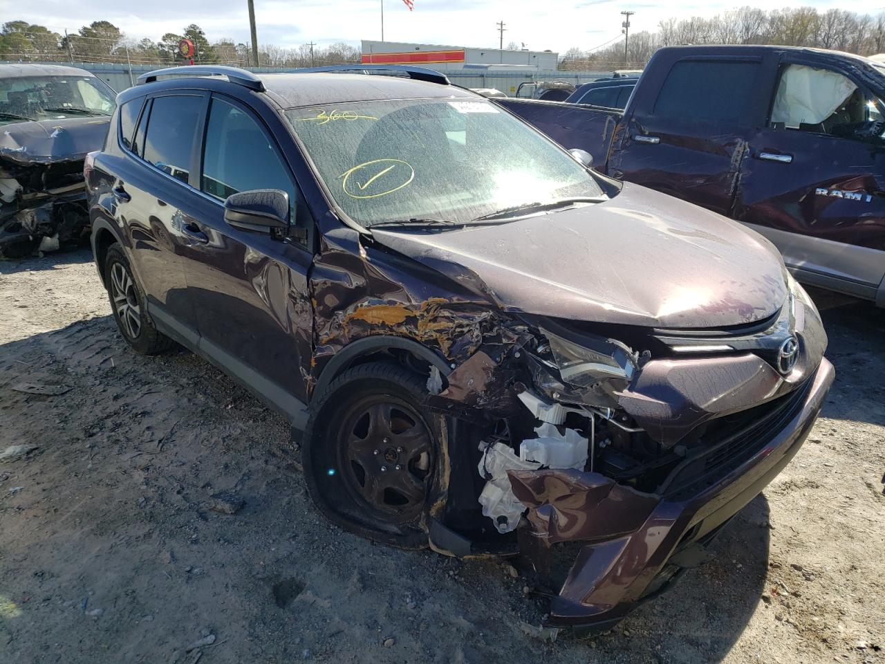 TOYOTA RAV4 LE 2016 with VIN 2T3ZFREV6GW298400 - Photo from auction