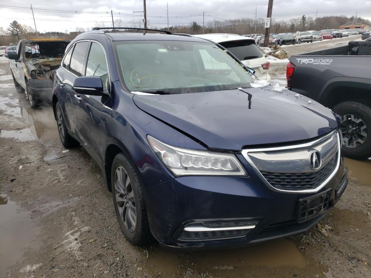 ACURA MDX TECHNO 2016 with VIN 5FRYD4H42GB005751 - Photo from auction