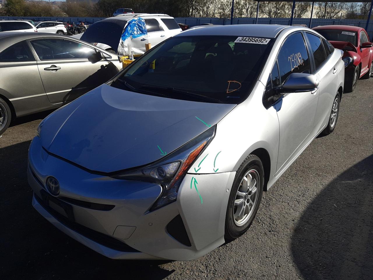 Photo 2 from auction – 2017 TOYOTA PRIUS with VIN JTDKBRFUXH3048181