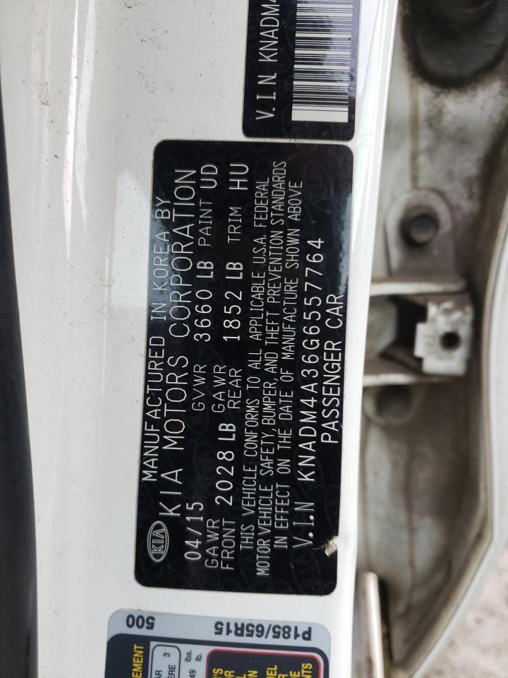 Photo 10 from auction – 2016 KIA RIO LX with VIN KNADM4A36G6557764