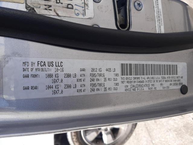 Photo 10 from auction – 2017 JEEP COMPASS LA with VIN 1C4NJCEA5HD147019