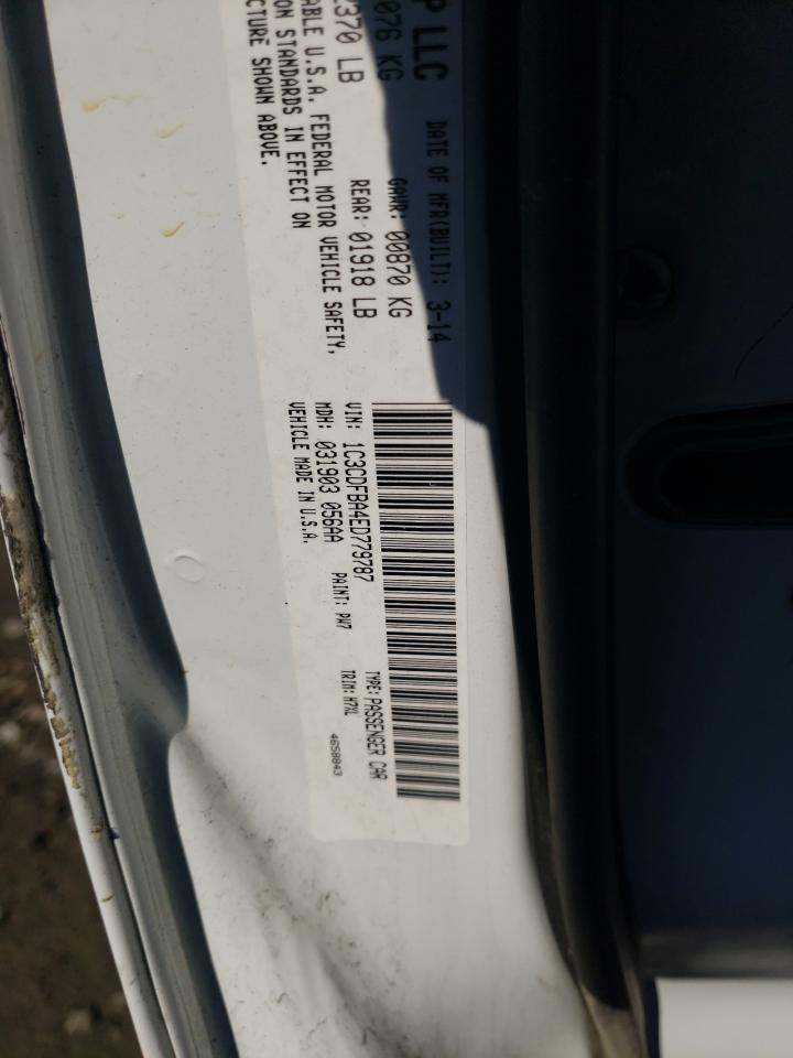 Photo 10 from auction – 2014 DODGE DART SXT with VIN 1C3CDFBA4ED779787
