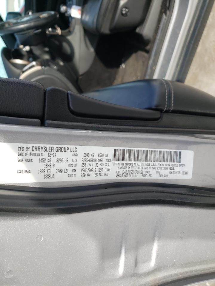 Photo 10 from auction – 2015 JEEP GRAND CHER with VIN 1C4RJFBG5FC716126