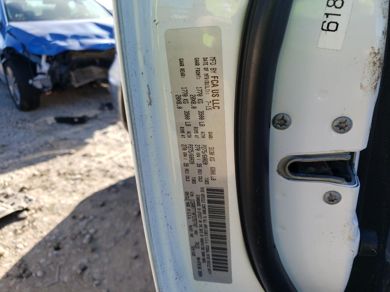Photo 10 from auction – 2015 RAM 1500 SLT with VIN 1C6RR7TT0FS757707