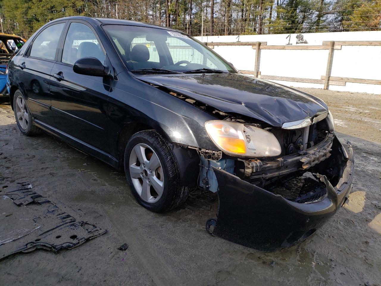 KIA SPECTRA EX 2007 with VIN KNAFE121275004455 - Photo from auction